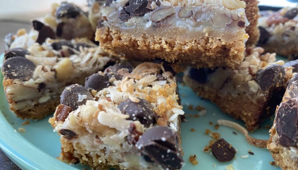 Dark Chocolate Magic Cookie Bars