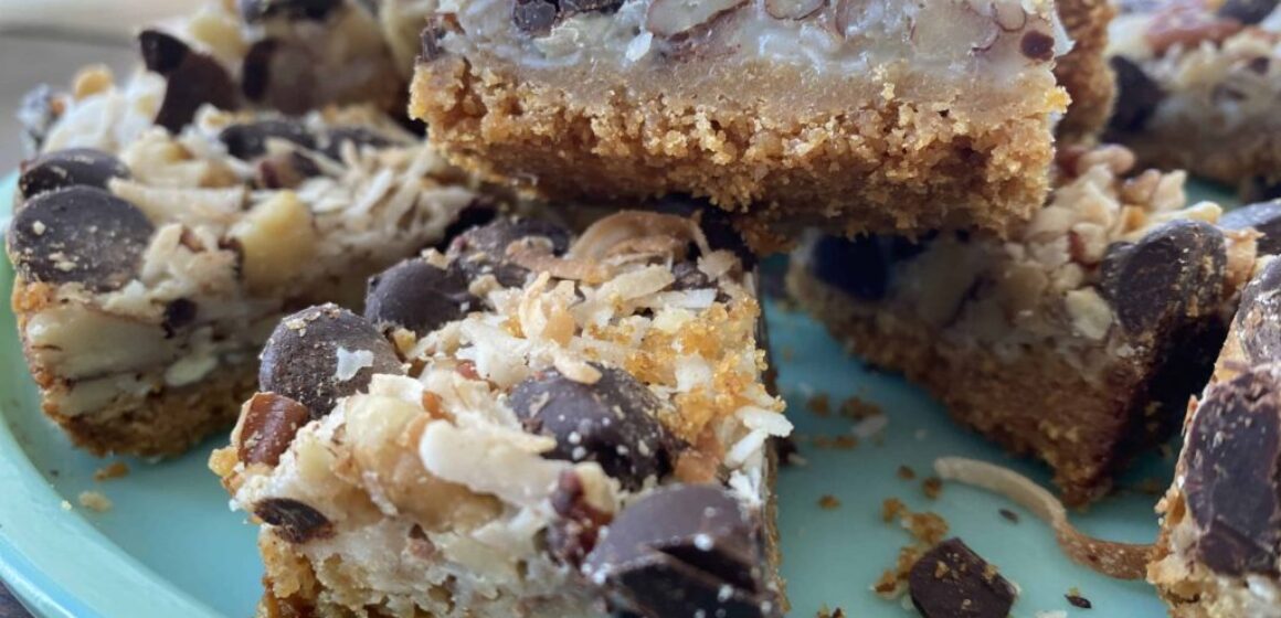 Dark Chocolate Magic Cookie Bars