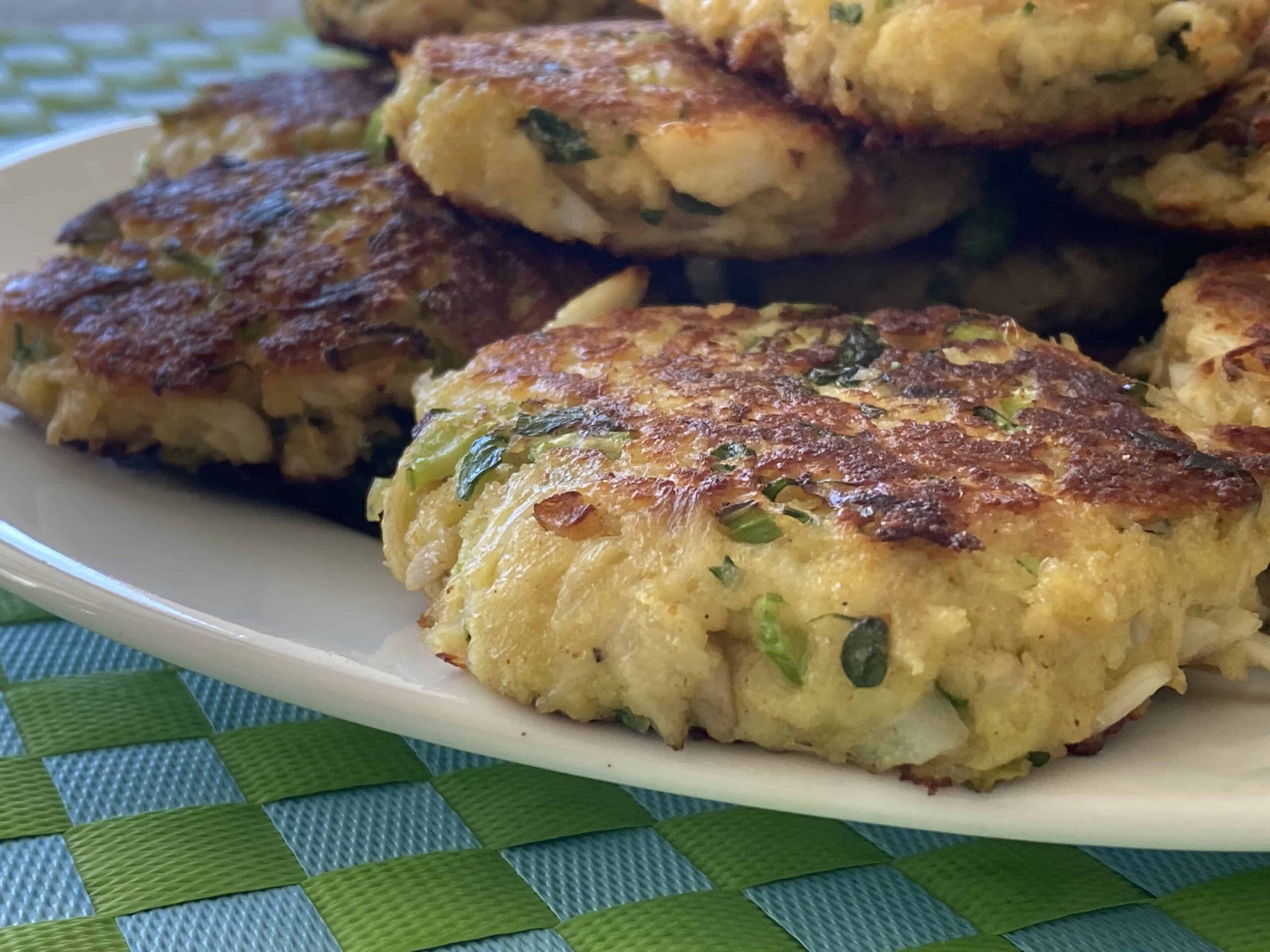 Fresh Crab Cakes with panko breadcrumbs Crab cakes
