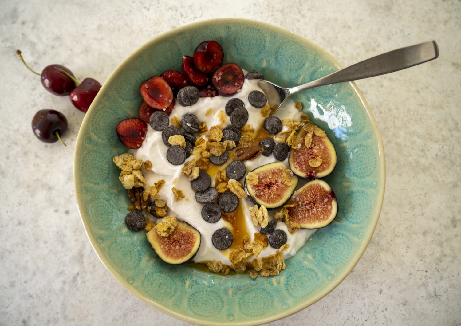 easy breakfast greek yogurt honey
